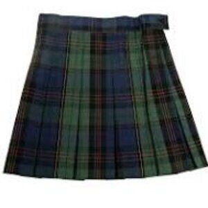 A+ 1943BPR Girls Skirt Box Pleat Regular Plaid